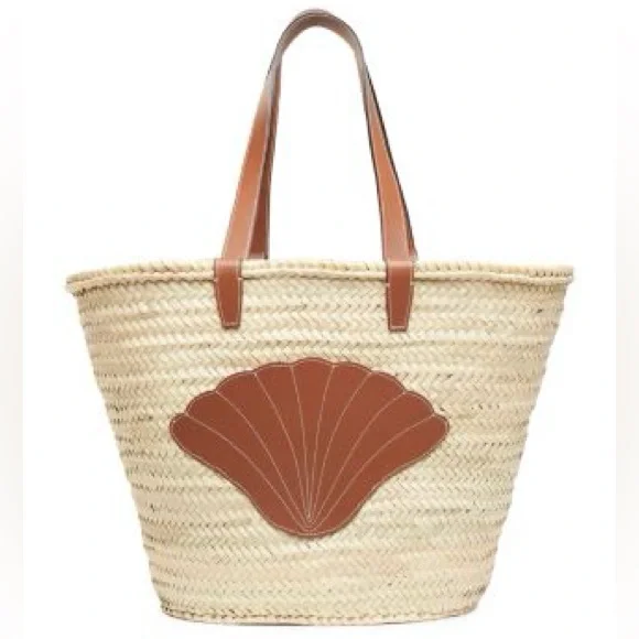 POOLSIDE The Ibiza Tote Straw Tote Bag XL NWT